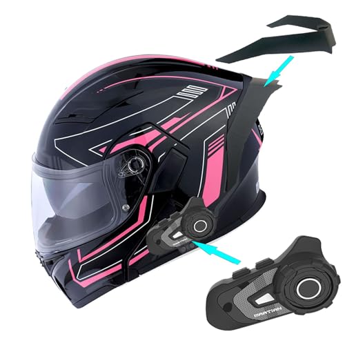1Storm Motorcycle Modular Full Face Helmet Flip up Dual Visor Sun Shield: HB89
