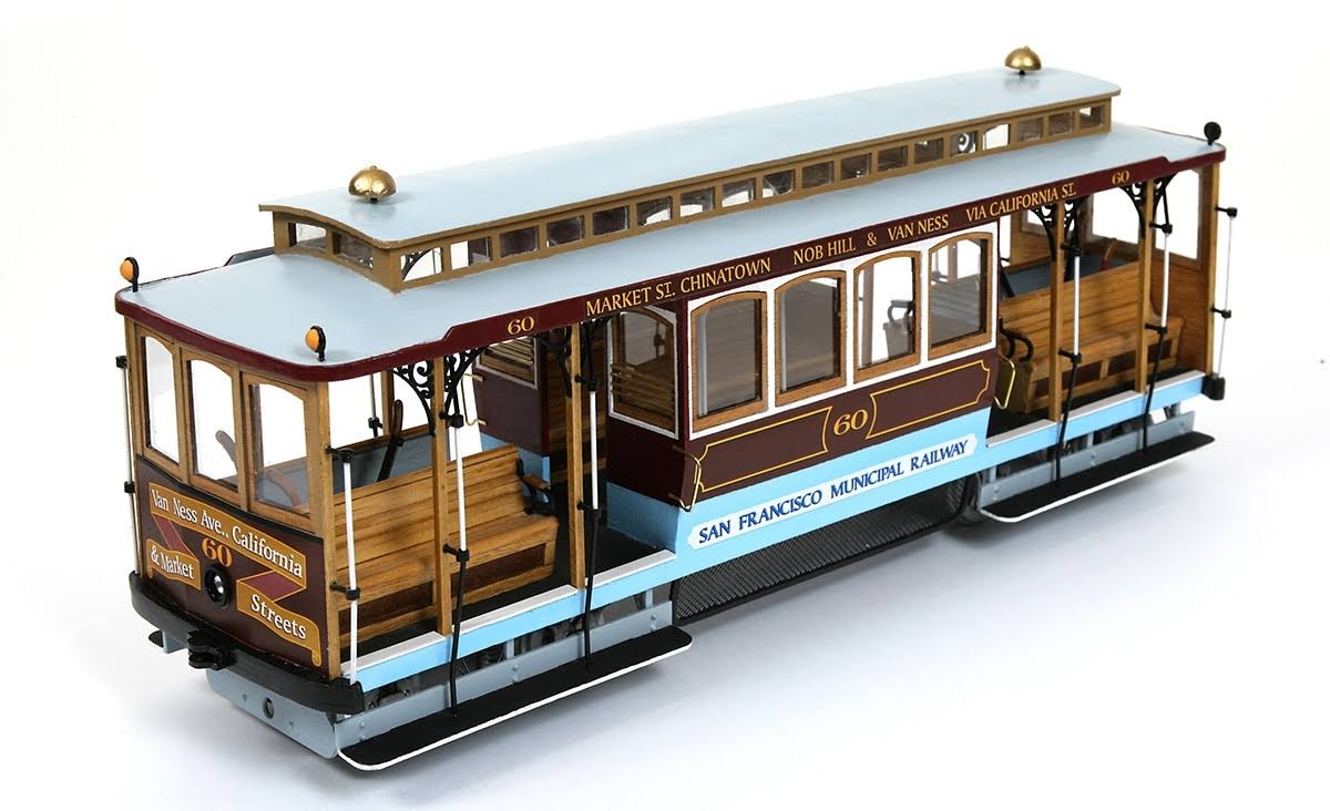 Occre San Francisco No.60 Cable Car (Street Car) Wooden Model Kit