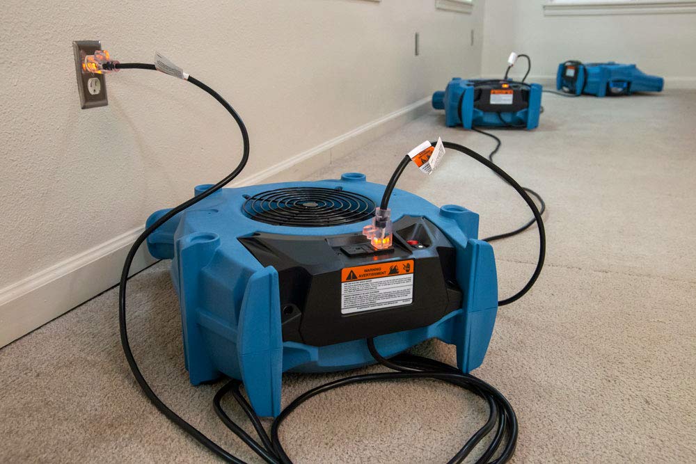 Dri Eaz Velo Air Mover Professional Water Damage Dryer for Carpets, Walls, Floors, 1.9 Amp Saves Power, 2-Speed, High Velocity, Quiet, Well Built