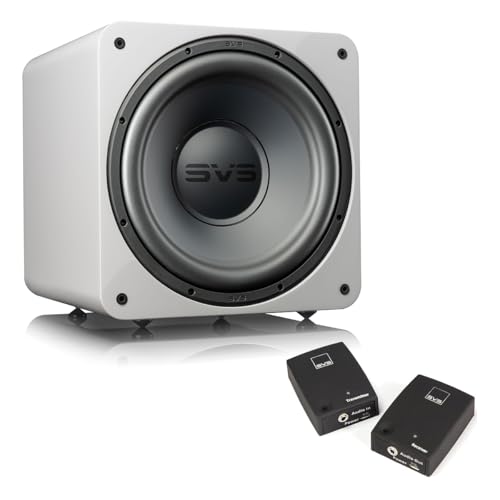 SVS SB-1000 Pro 10 Inch Sealed Subwoofer with SoundPath Wireless Audio Adapter (Black Ash)