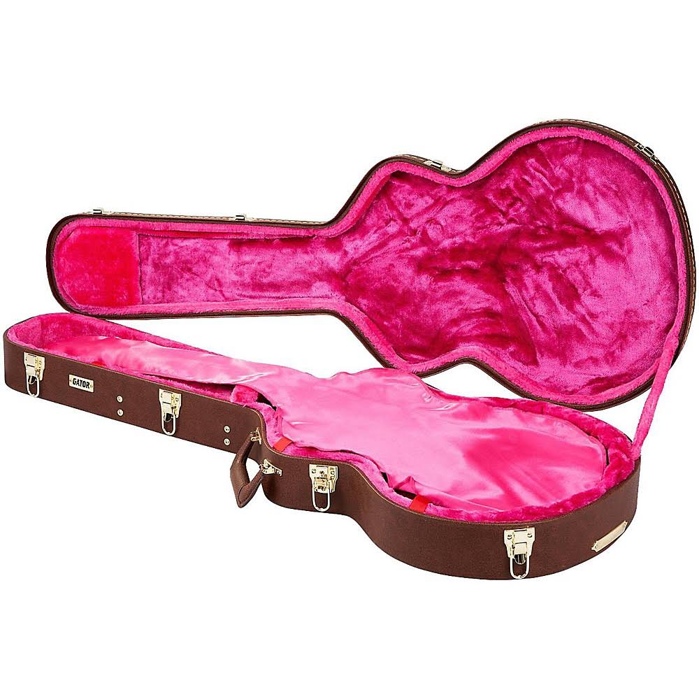 Gator GW-335-BROWN Semi-Hollow Guitar Deluxe Wood Case
