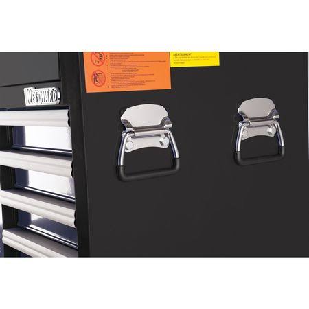 15-1/2x22 Side Cabinet, 7 Drawers, Black Westward 32H865