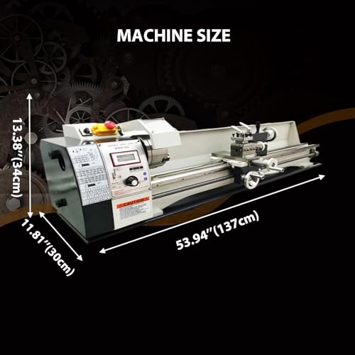 Metal Lathe 8''x39'' Benchtop Lathe Machine Pricision Hobby DIY Table Lathe Industrial Metal Wood Working Spinning Horizontal Lathe 1100W Brushless