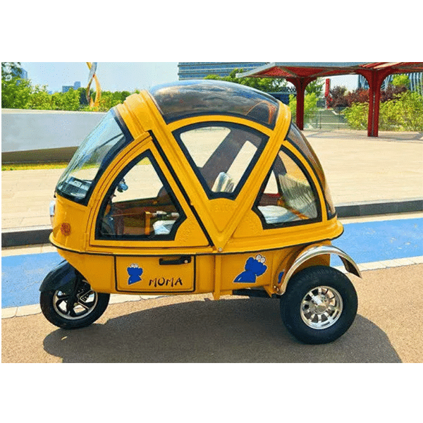 Electric vehicle tricycle fully enclosed transfer baby with shed adult folding semi-enclosed tricycle