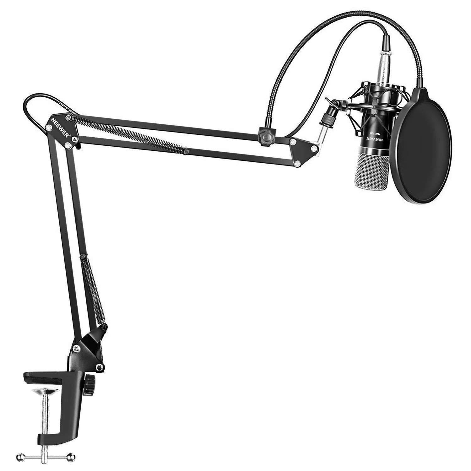 Neewer Nw-700 Professional Studio Broadcasting Recording Condenser Microphone & NW-35 Adjustable Recording Microphone