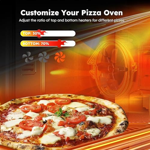 Nuwave Bravo Air Fryer Toaster Smart Oven, 10-in-1 Countertop Convection, 1800 Watts, 21-Qt Capacity, 50°-450°F Temp Controls