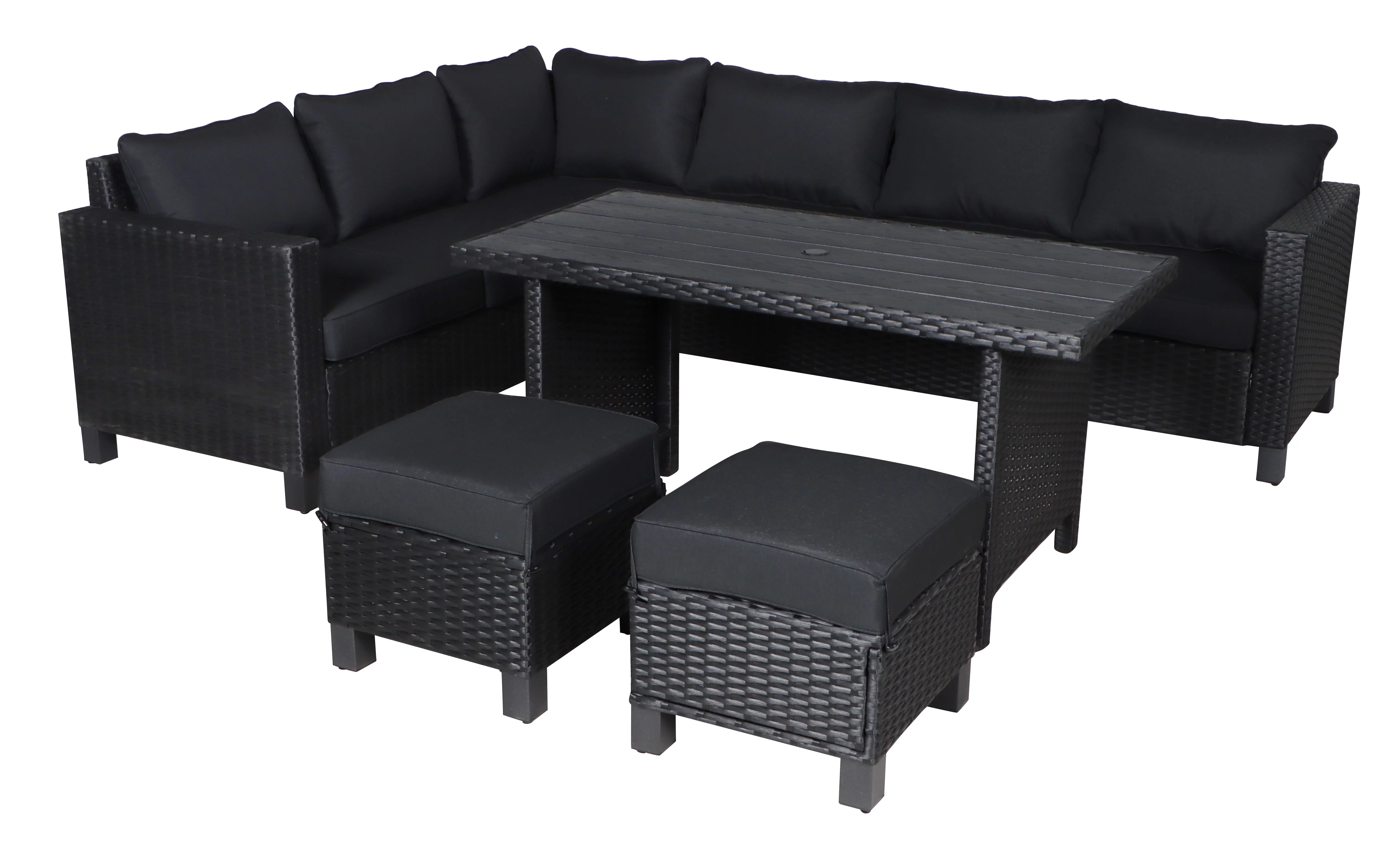 Better Homes & Gardens Brookbury 5-Piece Wicker Sectional Dining Set - Beige