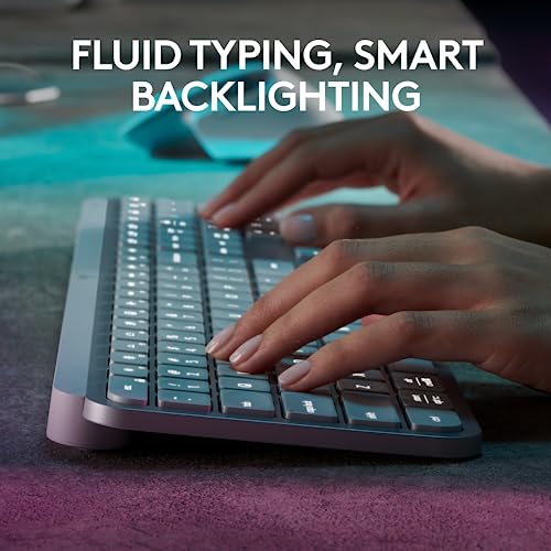 Logitech MX Keys S Combo - Performance Wireless Keyboard and Mouse with Palm Rest, Customizable Illumination, Fast Scrolling, Bluetooth, USB C