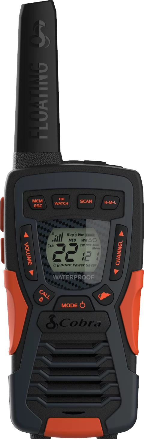 Cobra CXT1095 3PH Emergency Two-Way Radios (3-Pack) IP67 Certified Waterproof Walkie Talkies