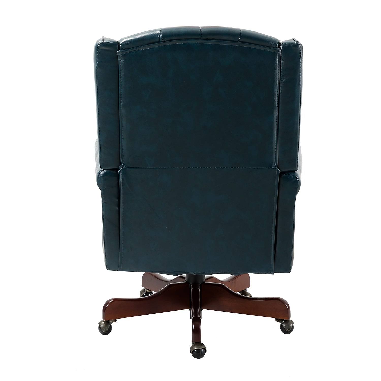 Maximiliano Swivel Executive Chair with Tufted Back - Camel