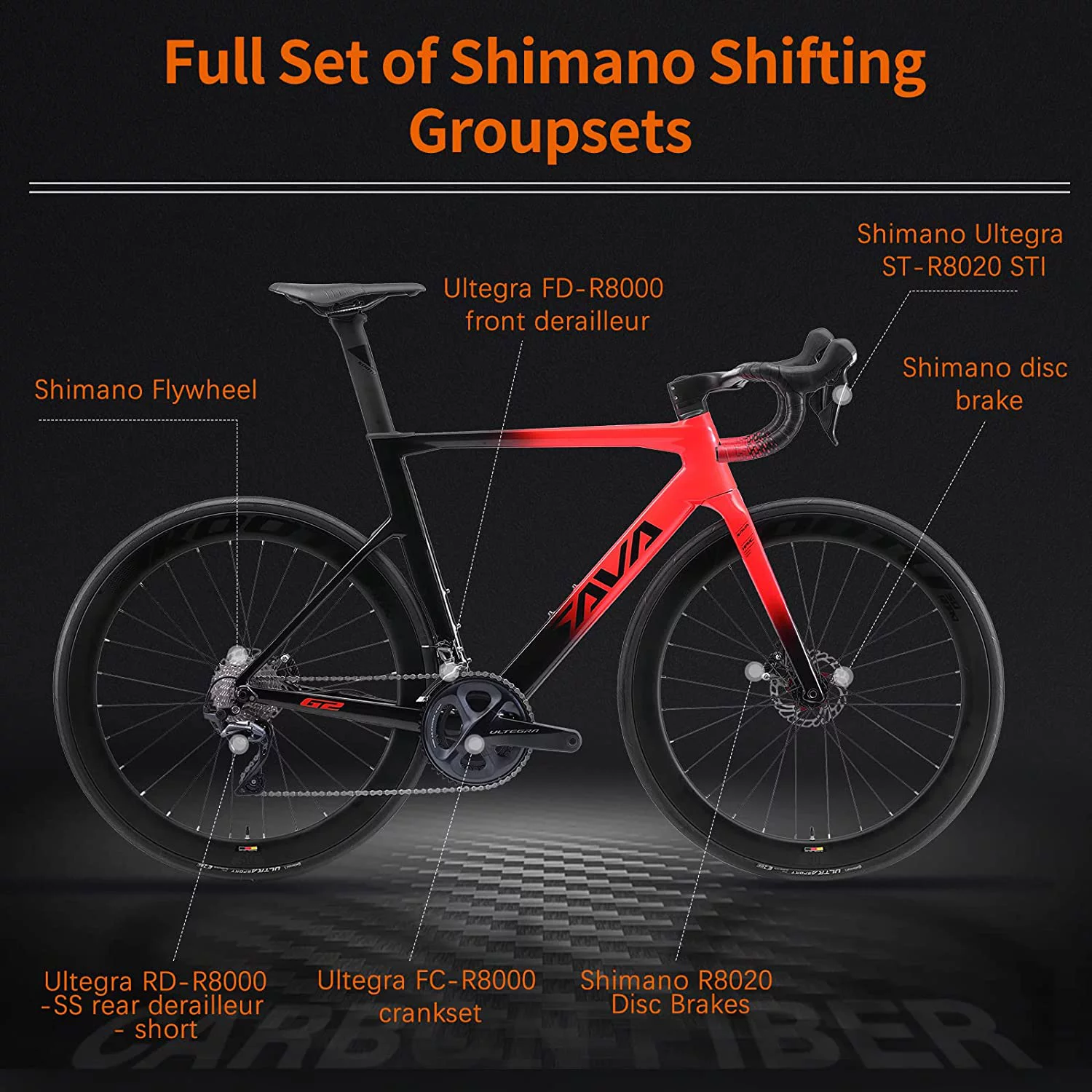 SAVADECK Carbon Fiber Road Bike