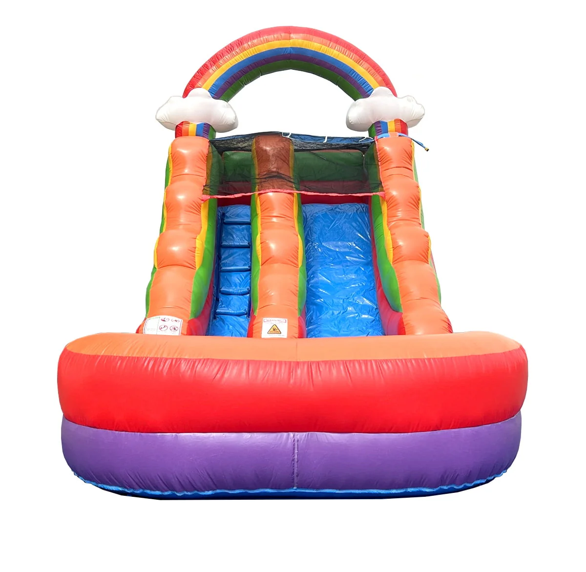 Pogo Bounce House Crossover Kids Inflatable Water Slide, Pink Unicorn with Blower, 12 ft