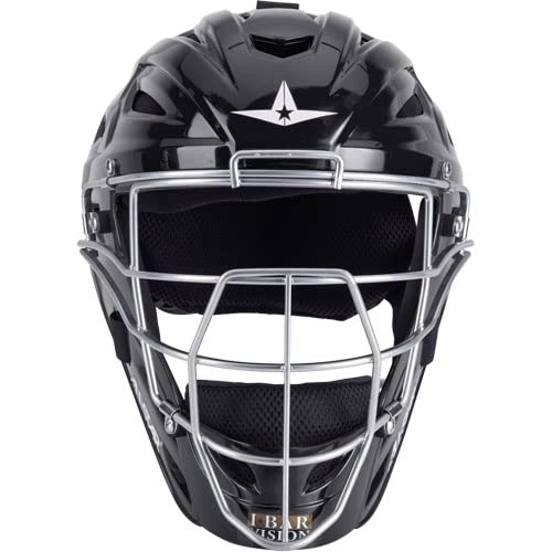 All-Star Catcher’s Gear Kit – Includes Helmet, Chest Protector & Leg Guards – Lightweight, Durable Baseball Protective Set, Meets NOCSAE