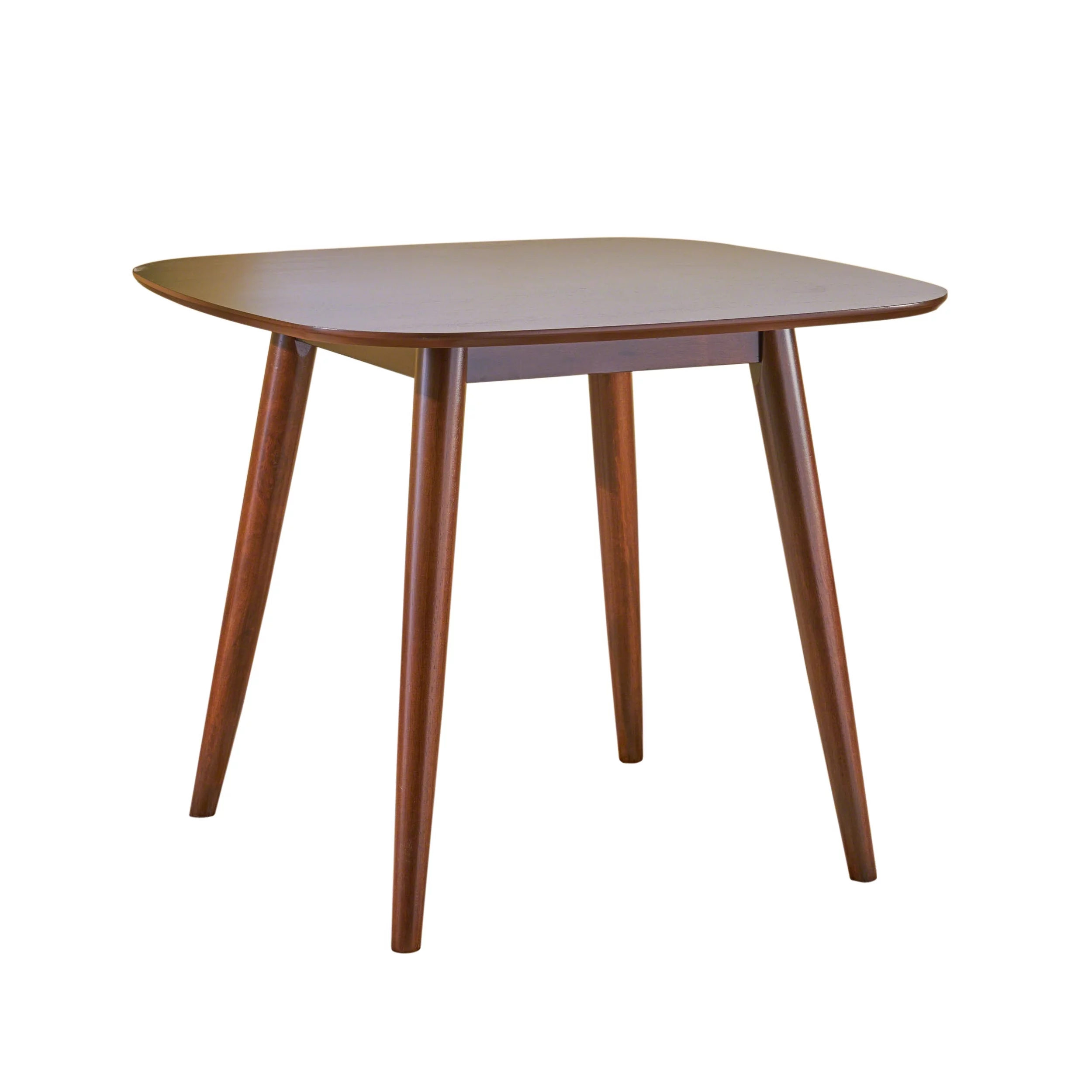 GDF Studio Pecoraro Mid Century Modern Wood Dining Table, Walnut