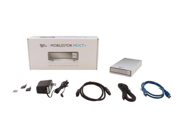 Sans Digital Single MS1CT/SATA Single Bay Enclosure with Removable Tray