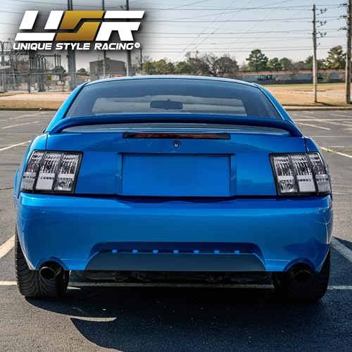 USR 96-04 Mustang V6/GT Plug and Play Tail Light Wire Harness for Sequential Signal + Total of 8 Cabnus LED Bulbs for Red Brake + White Reverse (Left