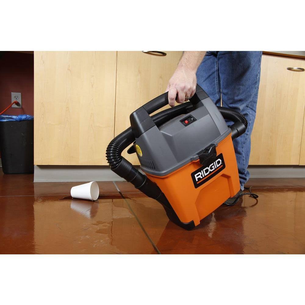 Ridgid 3 gal. 3.5-Peak HP Portable Pro Wet Dry VAC with Bonus LED Car Nozzle