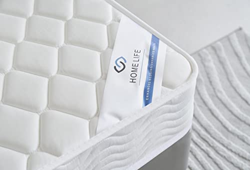 Oliver & Smith Queen Mattress - 6 Inch Hybrid Queen Size Mattress with Pocketed Coil Springs with High Density & Comfort Cold Foam - Eco-Friendly