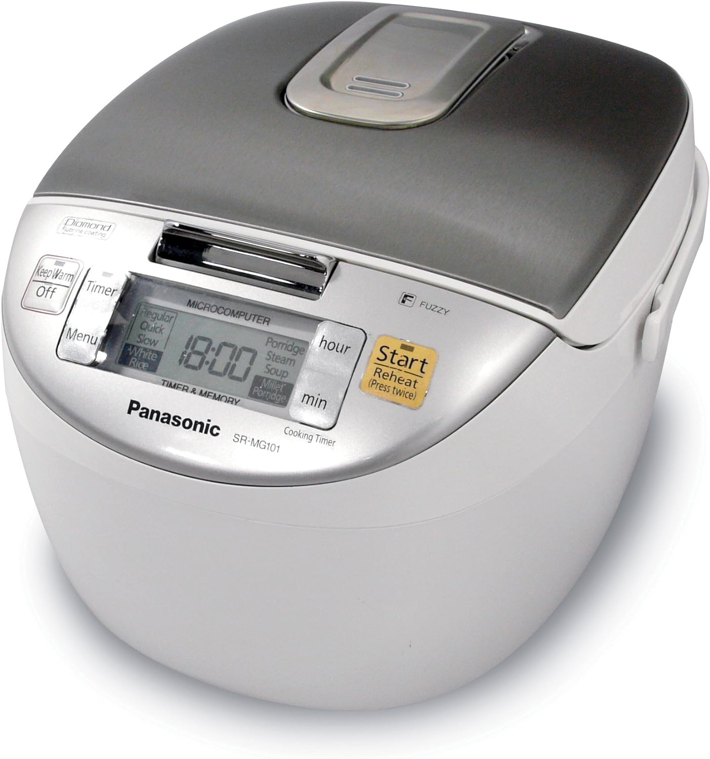Panasonic SR-MGS102 Electronic Rice Cooker/Warmer (White) - Smart Home Appliances