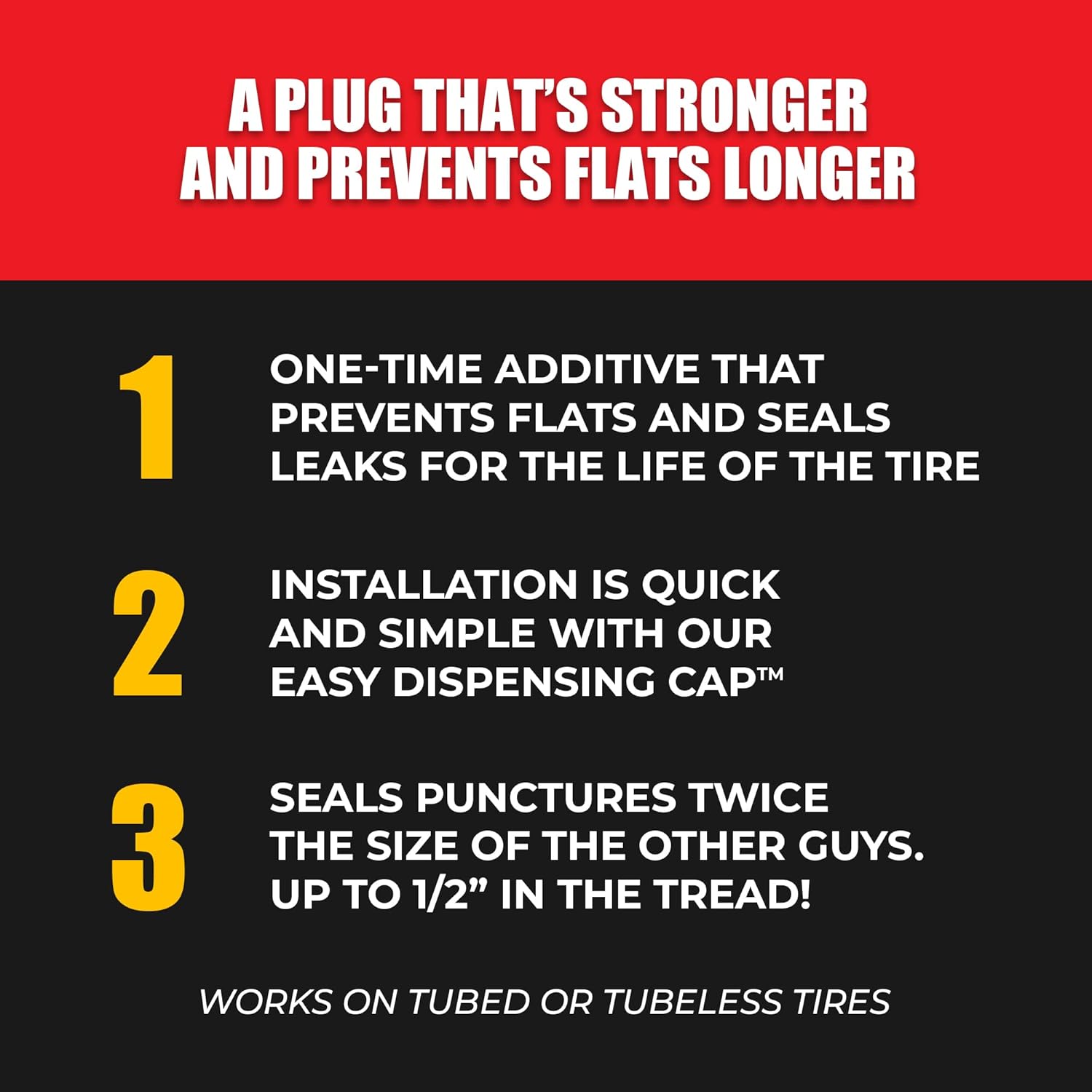 FlatOut Multi-Purpose Tire Sealant - Prevents and Repairs Flat Tires, Seals Leaks, Contains Kevlar, 32-Ounce Bottle, 8-Pack