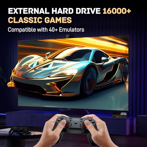 Kinhank Super Console X5 PRO Retro Gaming Console with 16000+Games, Android 12.0 OS, RockChip RK3588S, Emulator Console, 8K UHD Output,WI-FI 6,BT 5.0