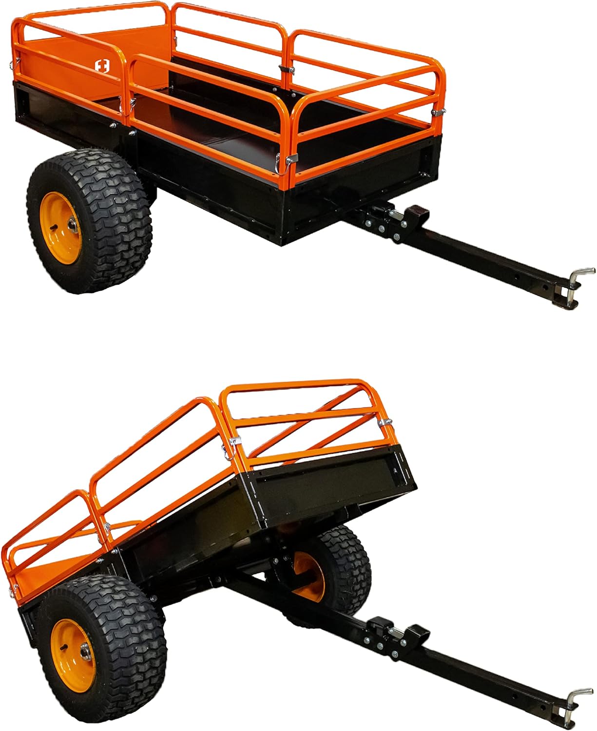 MotoAlliance Impact ATV/UTV Heavy Duty Utility Cart Cargo Trailer 1000lb Capacity; 12 cu. ft.