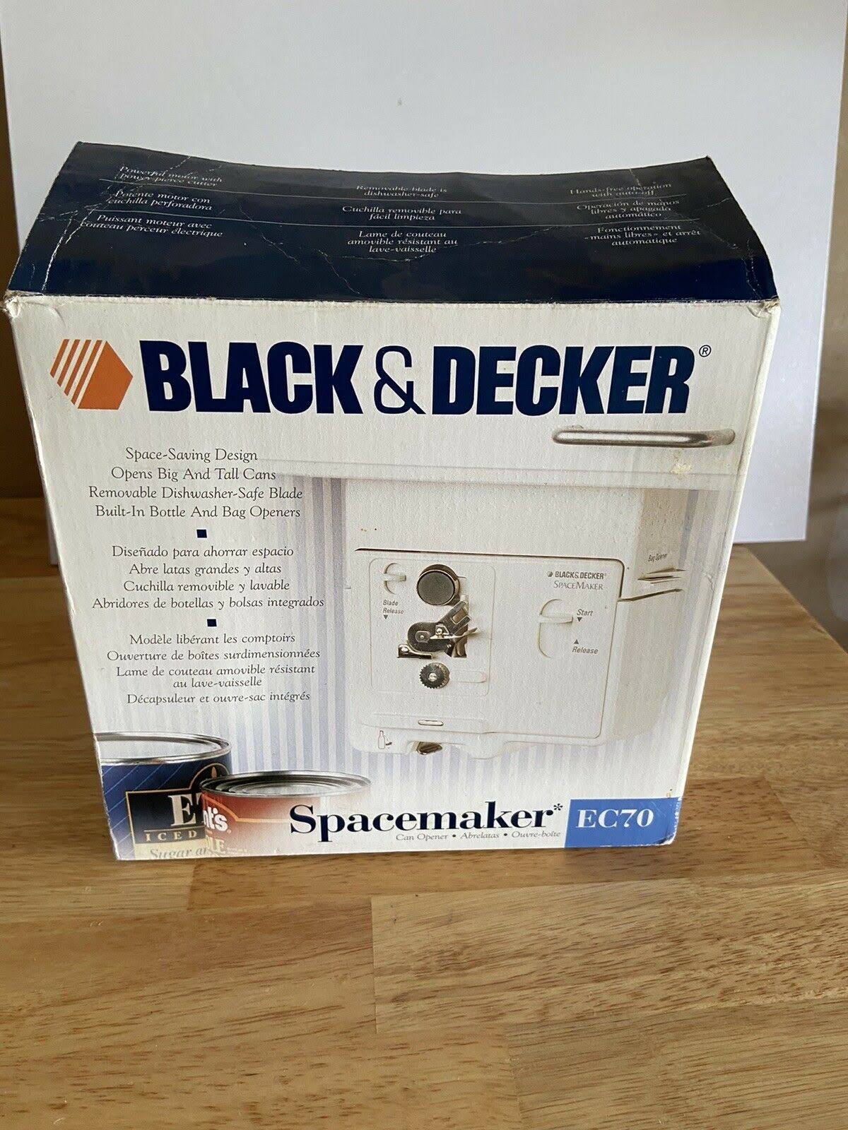 Vintage Black u0026 Decker Spacemaker EC70 Under Cabinet Electric Can Opener