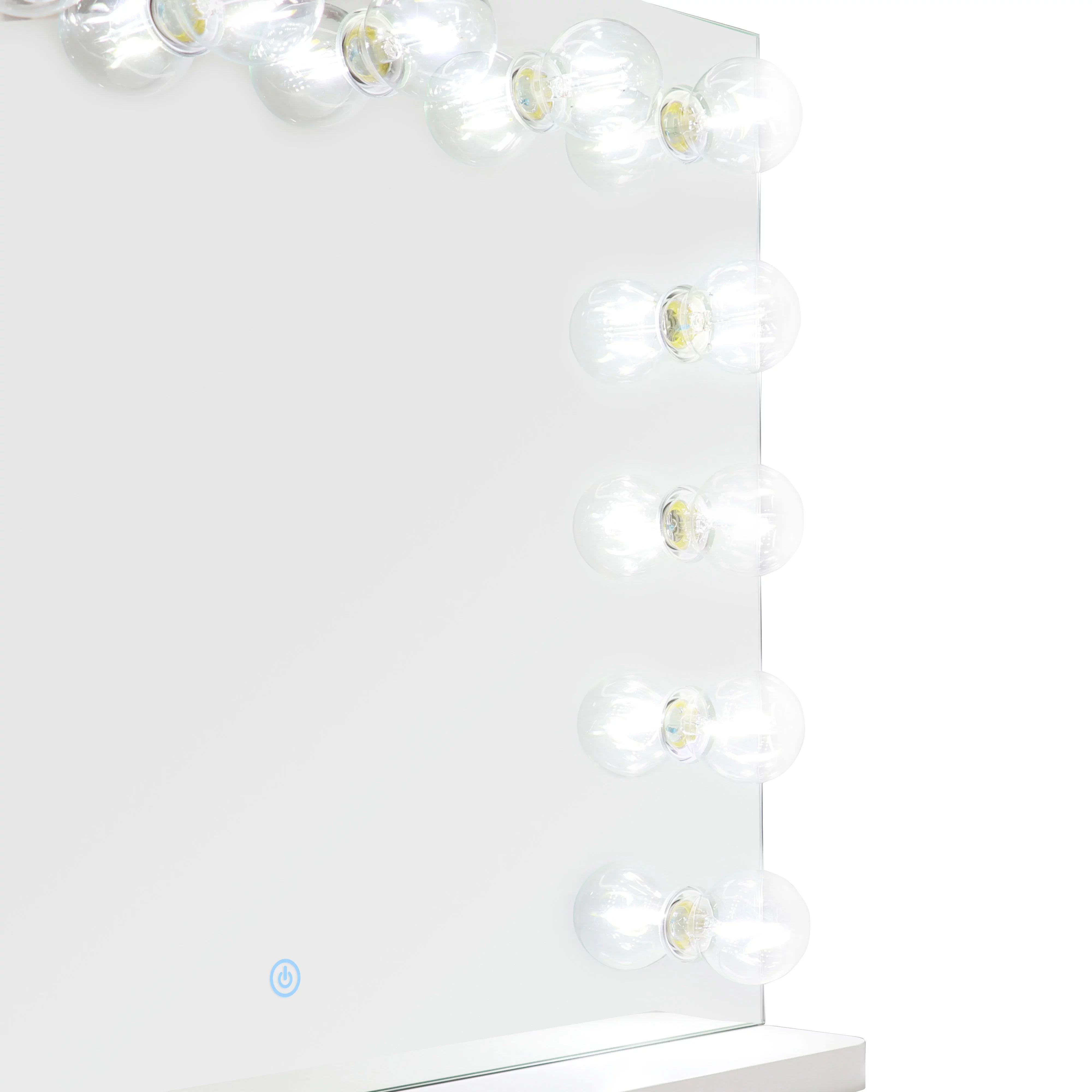 TOV Furniture Lola White Vanity Mirror with Smart Sensor Switch