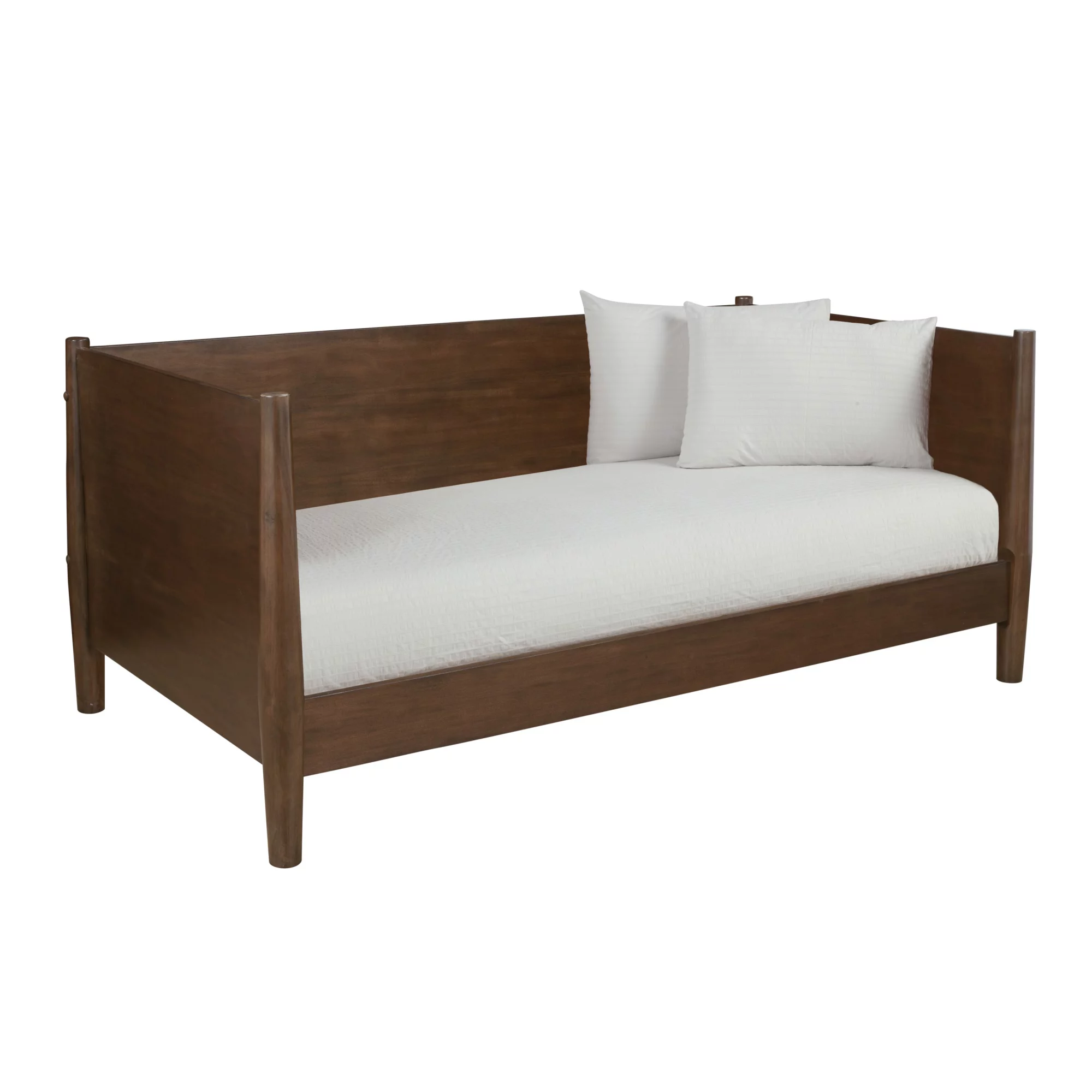 Alpine Furniture Flynn Mid Century Modern Twin Size Day Bed in Walnut
