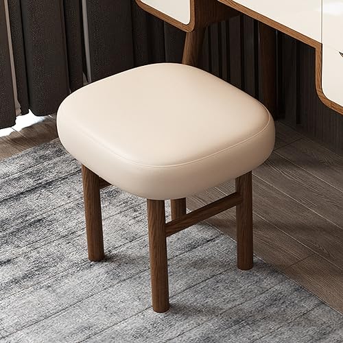 Lartis Flip Top Vanity Table Stylish Makeup Vanity with Stool, Makeup Vanity Desk, Reversible Makeup Mirror, Hidden Storage Compartment