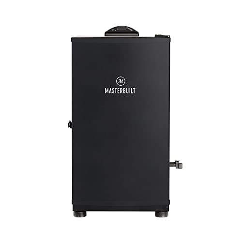 Masterbuilt MB20070122 40 inch Digital Electric Smoker with Window and Legs, Black