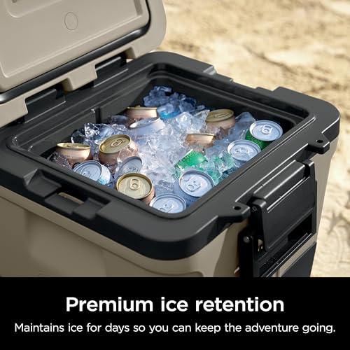 Ninja FrostVault 45qt Wheeled Cooler with Dry Zone, Integrated Fridge-Temp Dry Storage Drawer, Premium Heavy-Duty Insulated Cooler
