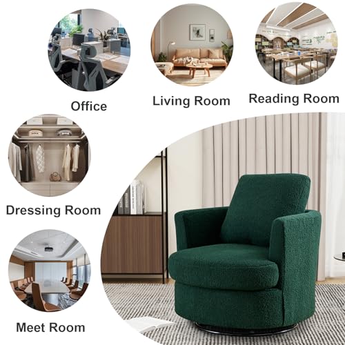 ODUWA Swivel Barrel Chair Set of 2