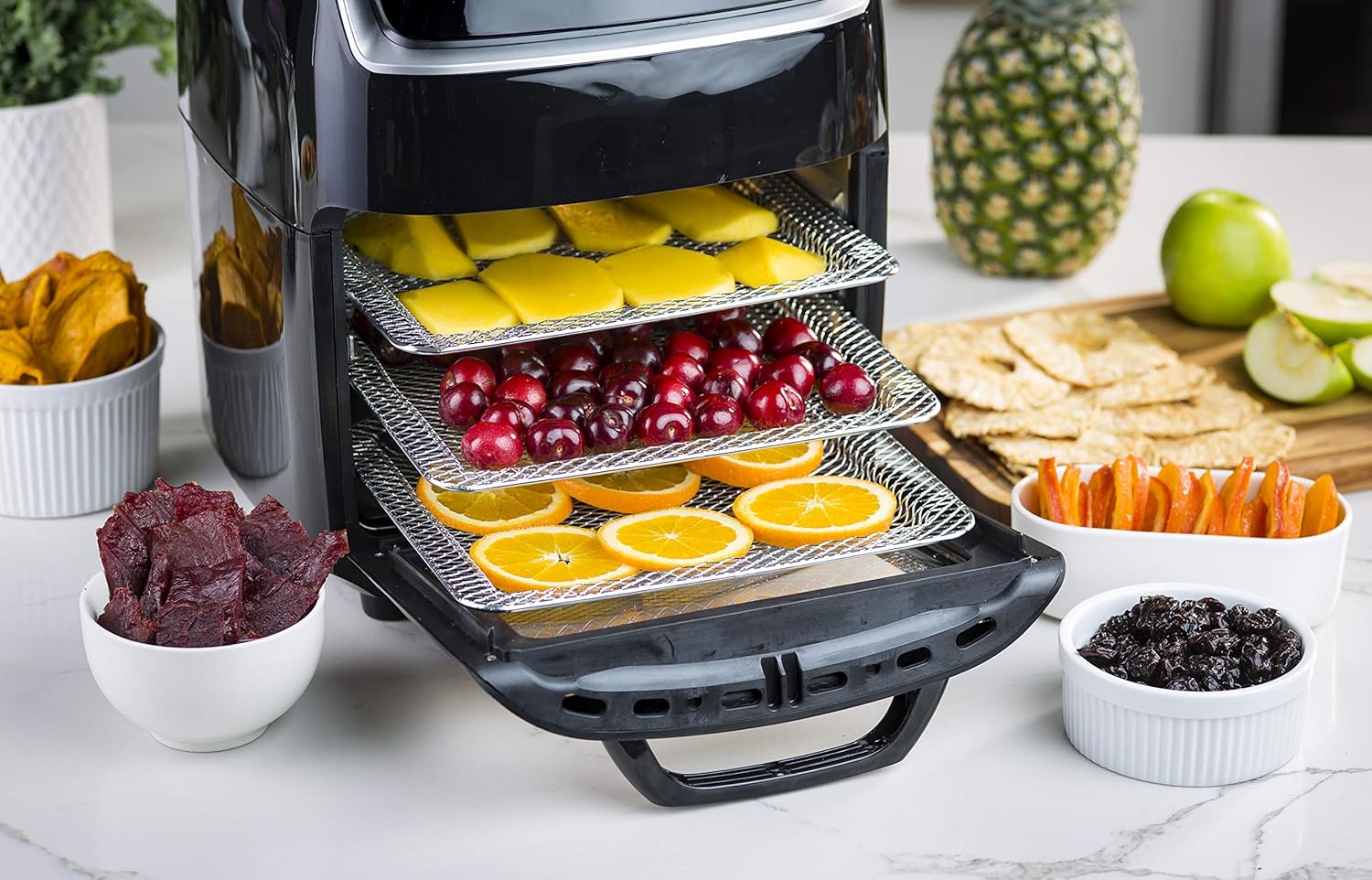 Aria Air Fryers AAO-890 10Qt Air Fryer Oven, Black
