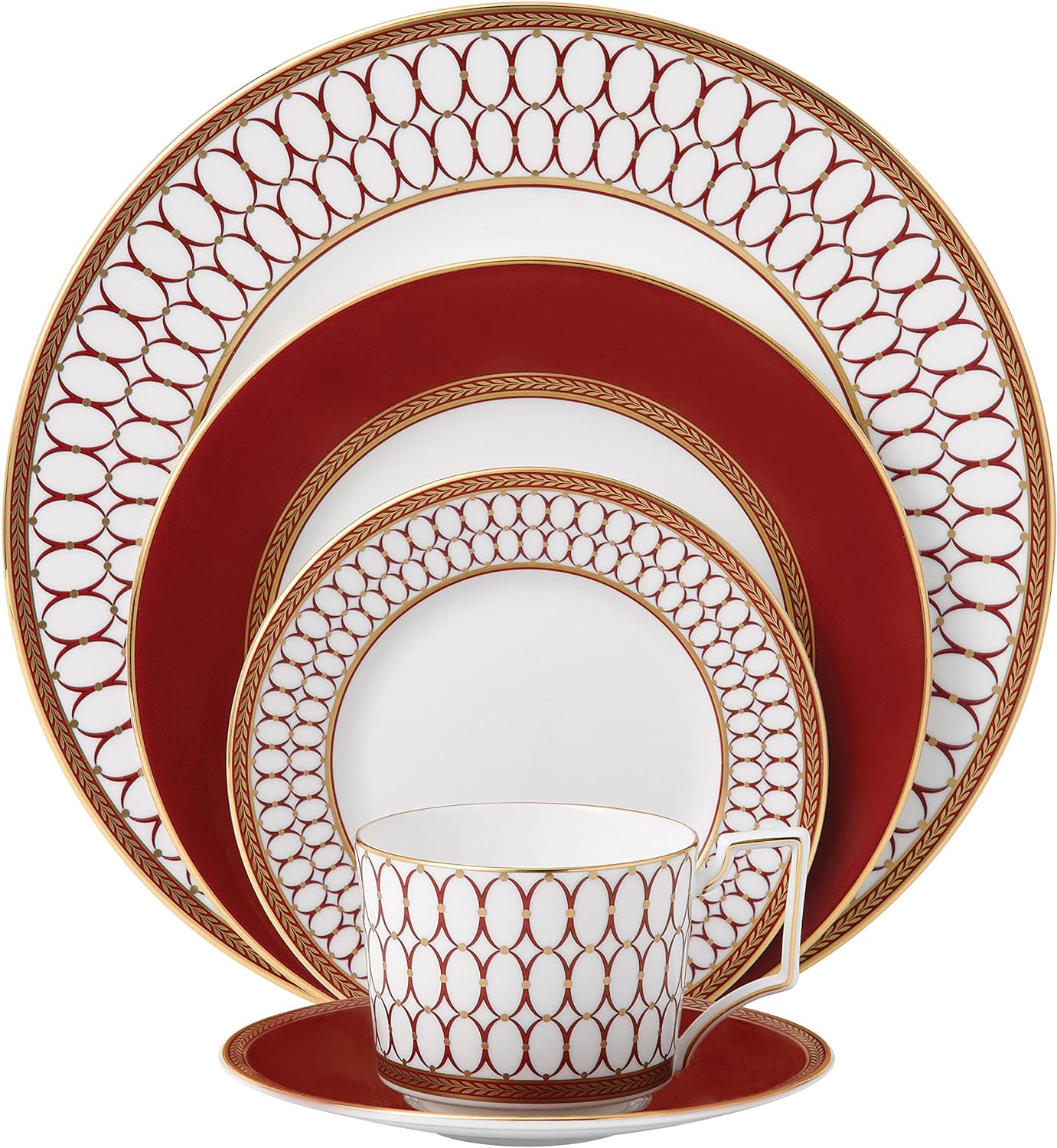 Renaissance Red 5-Piece Place Setting