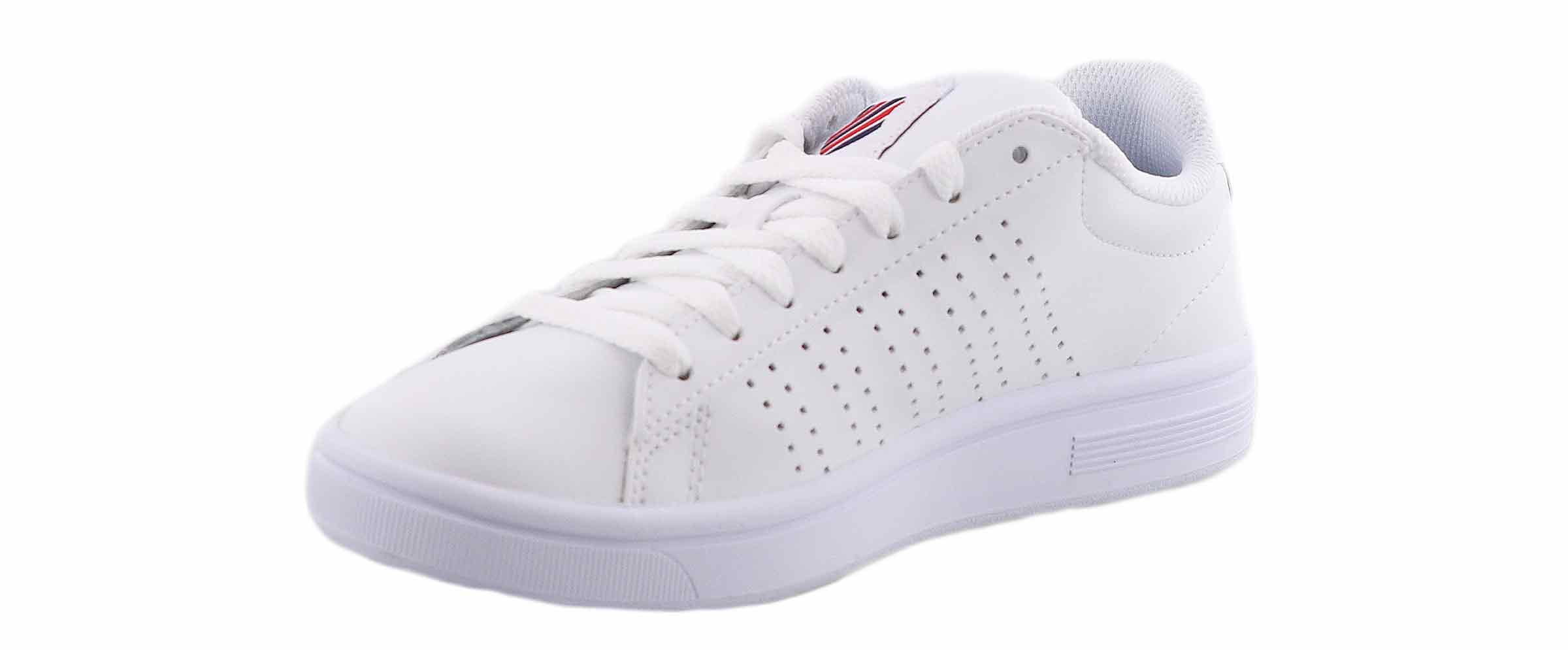 K-Swiss Court Casper Casual Shoe White in Size 6 - Curated Treasures Market