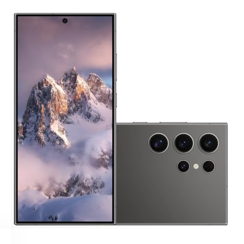 Unlocked Cell Phones C24 Ultra Smartphone Android 13 Phones 8GB+256GB/6.8" HD Screen/Dual SIM/108MP+48MP Camera/6800 mAh/Built-in Pen (Light Cyan)
