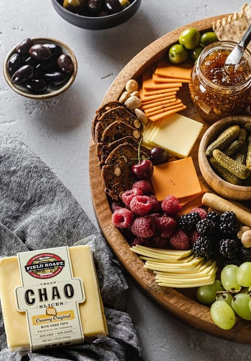 Pack of 4, Field Roast, Vegan Chao Creamy Original Cheese Slices, 2.2 pounds