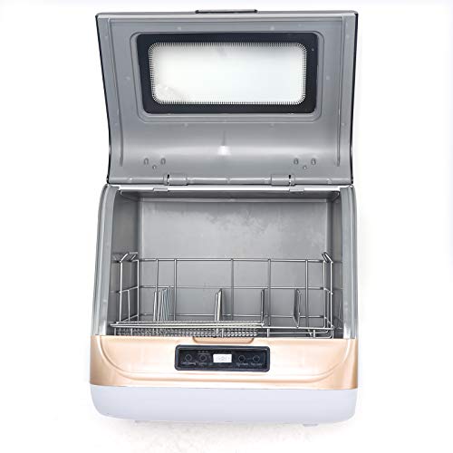 Countertop Dishwasher Portable Compact Dishwasher W/ 4 Washing Programs, Energy Save with Low Water Consumption, No Installation for Small Apartments