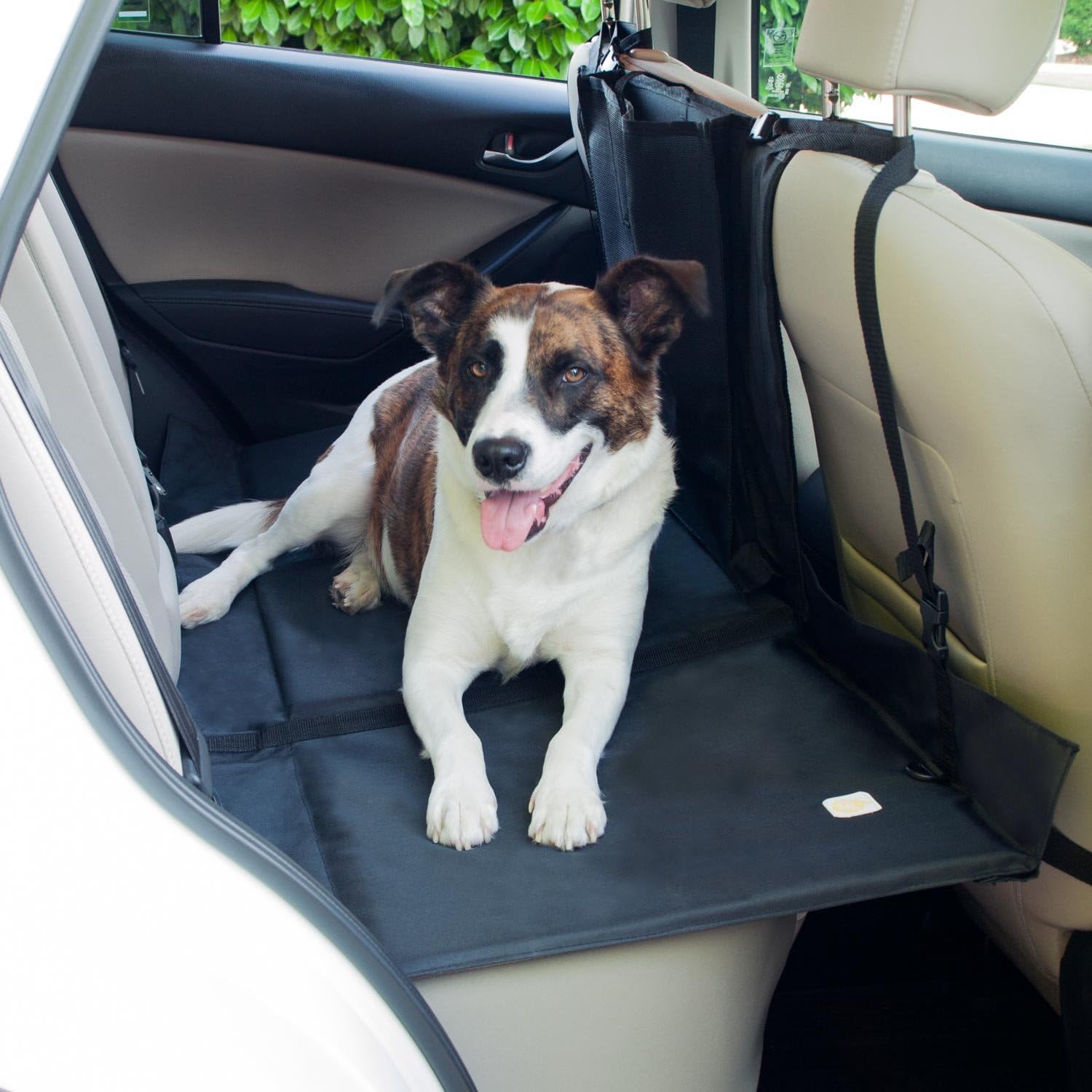 Frontpet Back seat Extender for Dogs - Backseat Pet Bridge Platform, Water Resistant Pet Car Barrier, Universal Fit, Trucks, SUVs