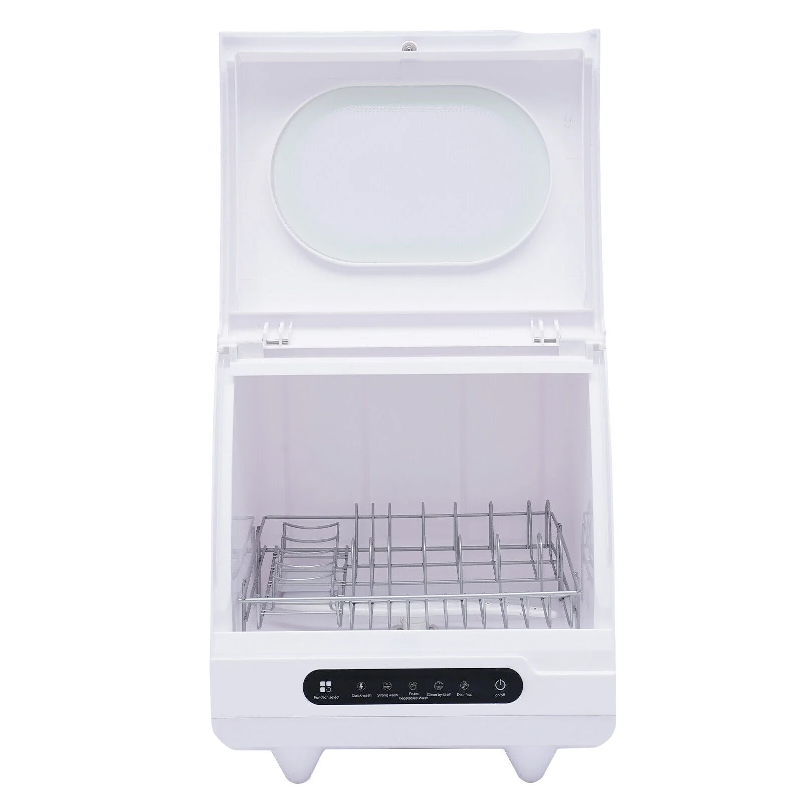 ZhdnBhnos Portable Countertop Dishwasher Compact Freestanding Dish Washing Machine 5 Cleaning Programs