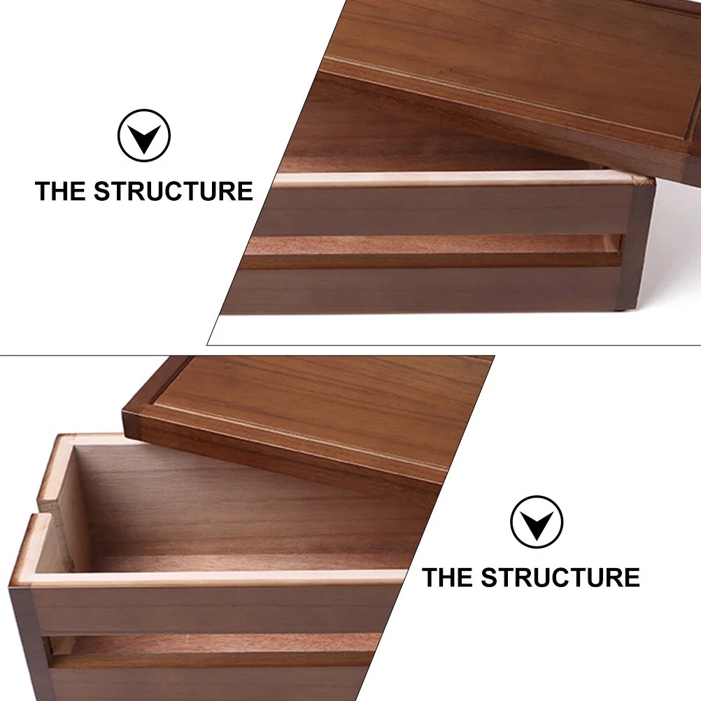Solid Wood Wiring Box Socket Organizer Electronics Cable The Wire Coffee