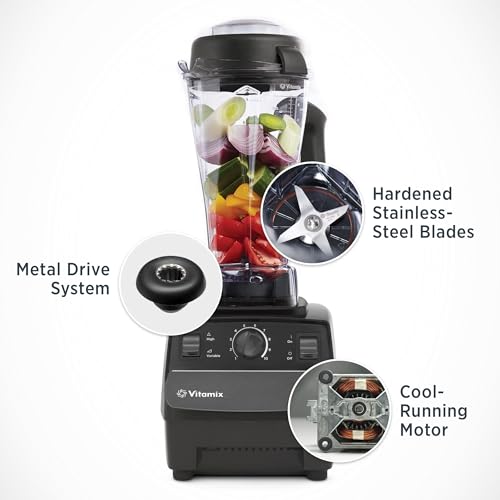 Vitamix 5200 Professional Grade Blender for Smoothies, Food Grinder and Emulsifier, 64oz Pitcher, Black