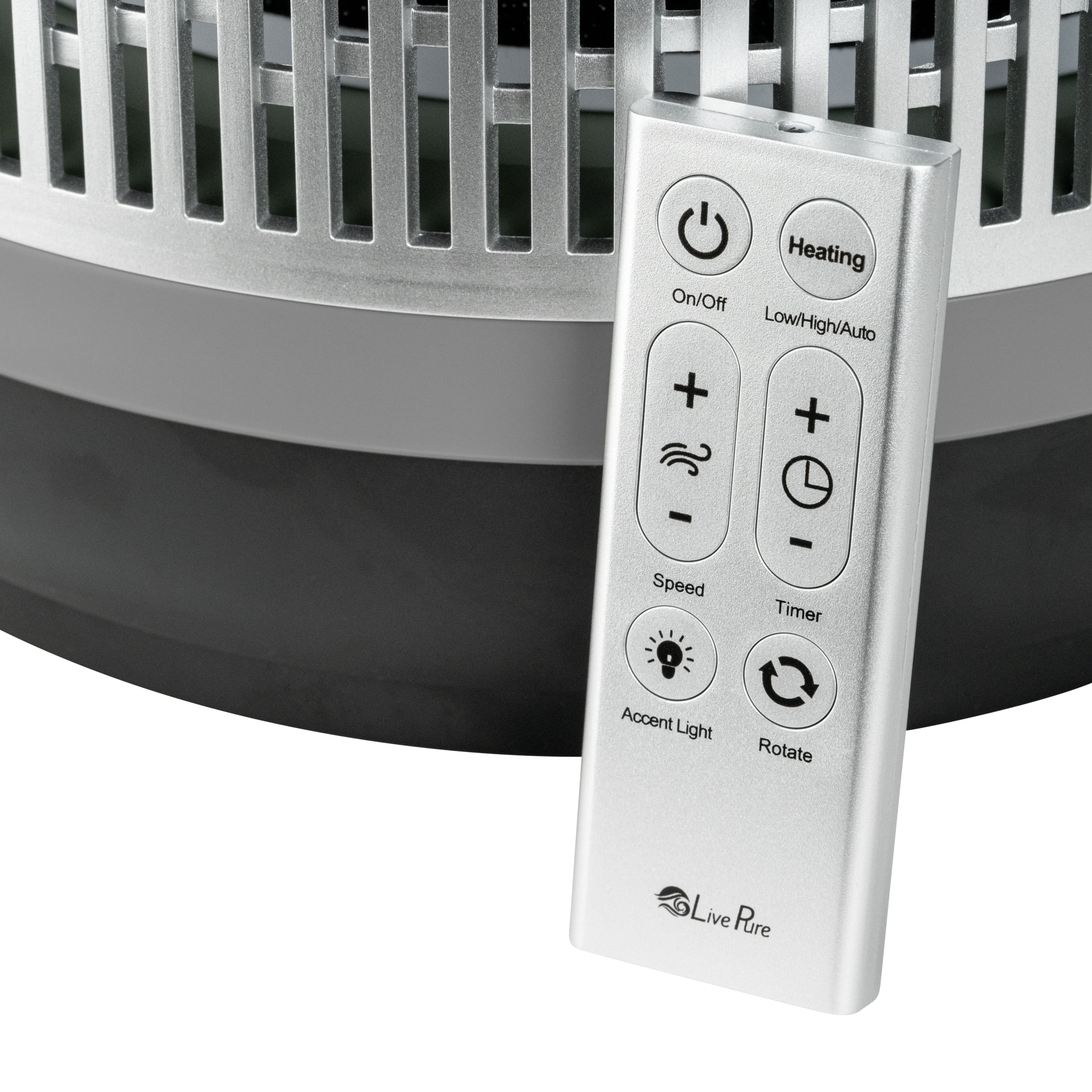 LP500APHTR Livepure 2 in 1 Clean Heat Air Purifier & Heater (12 x 11.5 x 11.5 in) - Compact Design