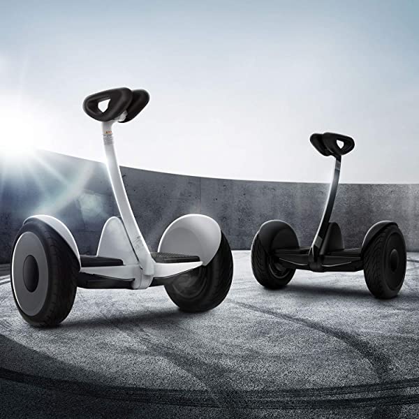 Segway Ninebot S and S-Max Smart Self-Balancing Electric Scooter with LED Light, Powerful and Portable, Compatible with Gokart kit Ninebot S, Black