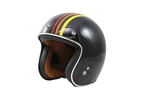 Torc Dot 3/4 Helmet Captain - Black