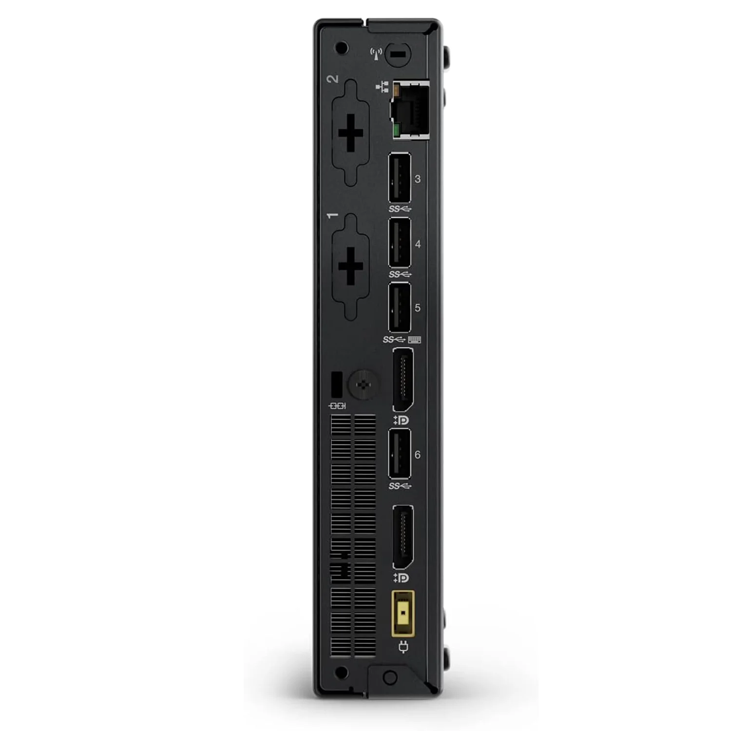 Lenovo ThinkCentre Business Mini Desktop, AMD-Dual Core Processor, 16GB RAM, 1TB SSD, Display Ports, RJ45, Wired Mouse, No Wi-Fi, Windows 10 Pro