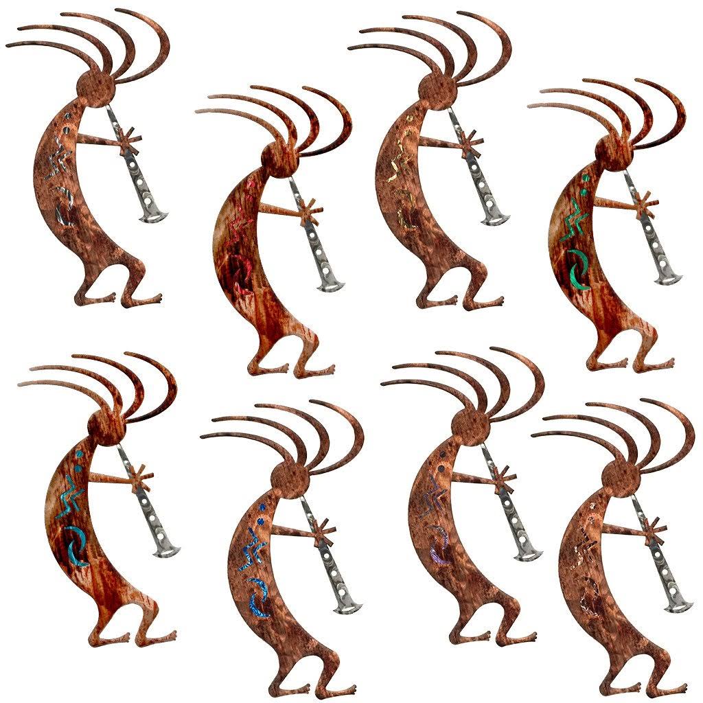 7055 Inc Kokopelli Dancer Wall D cor, Blue