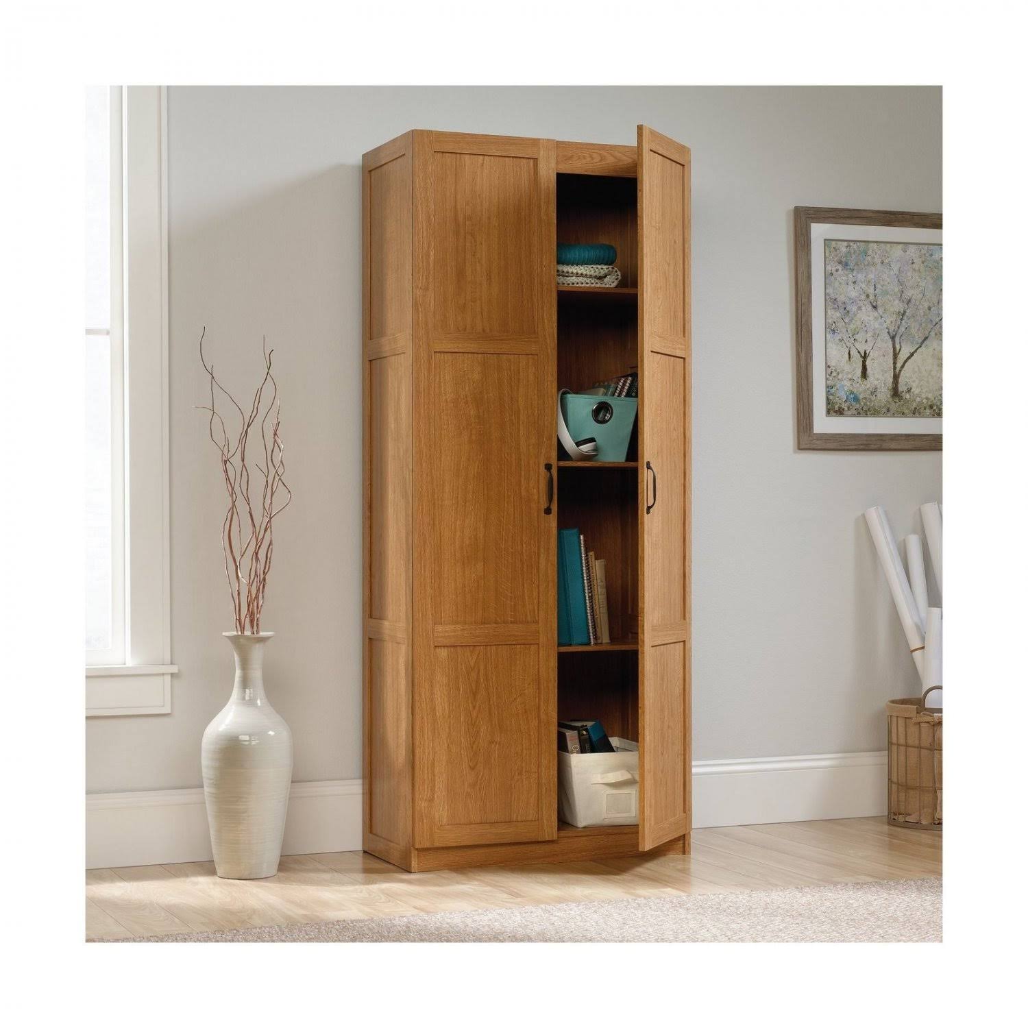 Sauder 419188 Storage Cabinet, L: 29.61x22 x W: 16.10x22 x H: 71.10