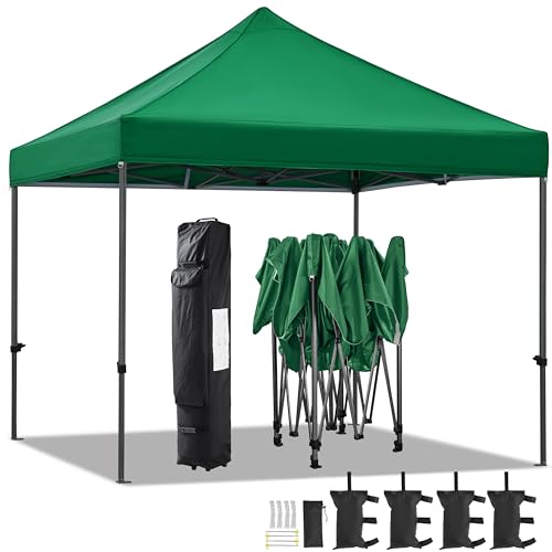 Yaheetech Heavy Duty Pop Up Canopy Tent, 10x20 Commercial Instant Shelter Tent for Wedding, Parties, Adjustable Outdoor Canopy with Wheeled Carry Bag